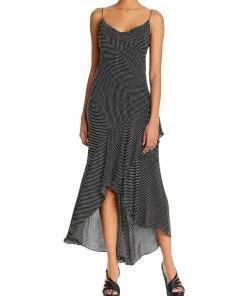 Flash Sale 🥰 Alice + Olivia Ginger 👩 Womens Cowlneck Polka Dot Maxi 👗 Dress 👍