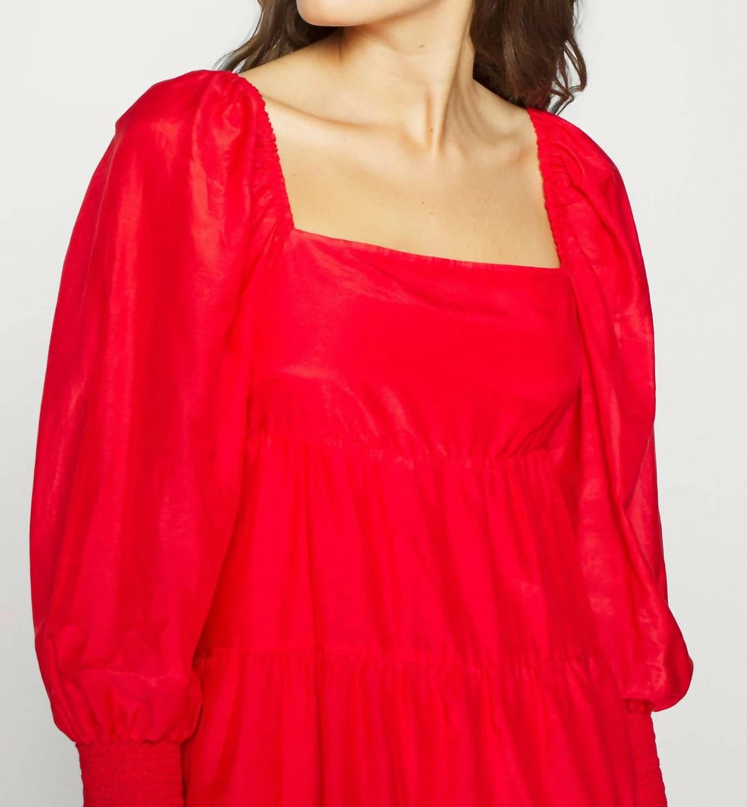 Budget ๐ Alice + Olivia Rowen Tiered Babydoll ๐ Dress in Bright Poppy for ๐ฉ women ๐ 5 Budget ๐ Alice + Olivia Rowen Tiered Babydoll ๐ Dress in Bright Poppy for ๐ฉ women ๐ - Image 3