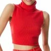 Buy 🎁 alice + olivia Darcey Turtleneck Wool-Blend Sweater Tank for 👩 women 😍