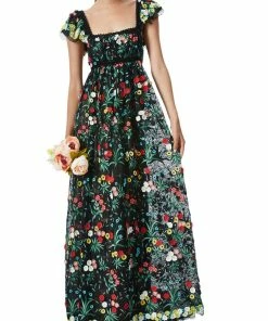 Discount โ๏ธ Alice + Olivia Mckenna ๐ฉ Womens Empire Waist Long Maxi ๐ Dress ๐