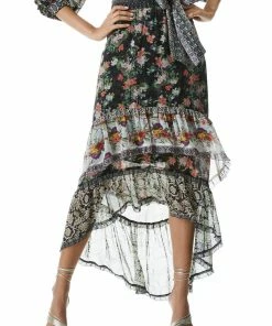 Alice + Olivia Sales 35 Buy ๐ฅฐ Alice + Olivia Caralie ๐ฉ Womens Ruffled Floral High-Low ๐