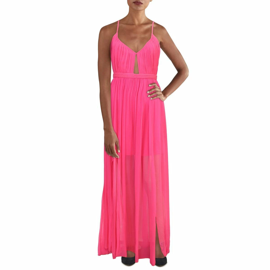 Best Sale 🤩 Alice + Olivia Tamar 👩 Womens Silk Cut-Out Maxi 👗 Dress 🤩 5 Best Sale 🤩 Alice + Olivia Tamar 👩 Womens Silk Cut-Out Maxi 👗 Dress 🤩 - Image 3