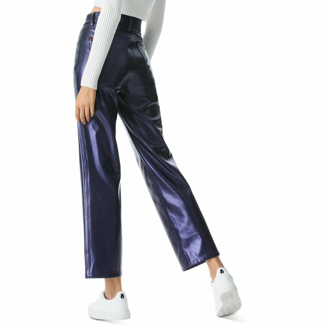 Outlet ๐ฅฐ Alice + Olivia ๐ฉ Womens Vegan Leather High Rise Straight Leg Pants ๐ 3 Outlet ๐ฅฐ Alice + Olivia ๐ฉ Womens Vegan Leather High Rise Straight Leg Pants ๐ - Image 2