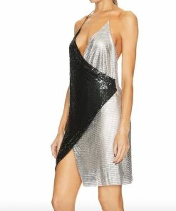 Wholesale ✔️ Alice + Olivia Ally Chainmail Wrap Mini 👗 Dress in Black/Silver for 👩 women ⌛ -Alice + Olivia Sales 4547ceebb2c240b3b1b7907b7e4d96e8 2efe4f68 7979 4477 b721 dd0437e3814d 1080x