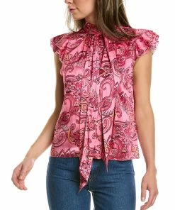 Discount 🌟 alice + olivia Brently Silk-Blend Tank for 👩 women 🎁