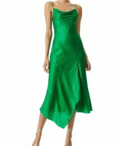 Brand new 🌟 Alice + Olivia 👩 Womens Silk Long Evening 👗 Dress 🌟