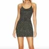 Flash Sale ✨ Alice + Olivia Nelle Embellished Mini 👗 Dress in Black/Gunmetal for 👩 women 👍