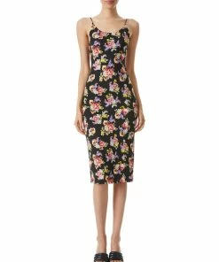 Budget 🎁 alice + olivia Delora Midi 👗 Dress for 👩 women 🛒