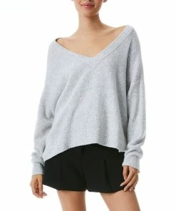 New 💯 alice + olivia Dev Oversized Wool-Blend Pullover for 👩 women 🛒