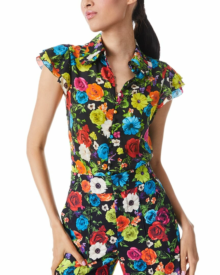 Best deal π₯ alice + olivia Martel Flutter Sleeve Silk Blouse for π© women π― 3 Best deal π₯ alice + olivia Martel Flutter Sleeve Silk Blouse for π© women π―