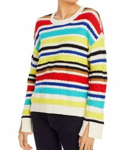Buy 🎁 Alice + Olivia 👩 Womens Wool Crew Neck Pullover Sweater ✔️