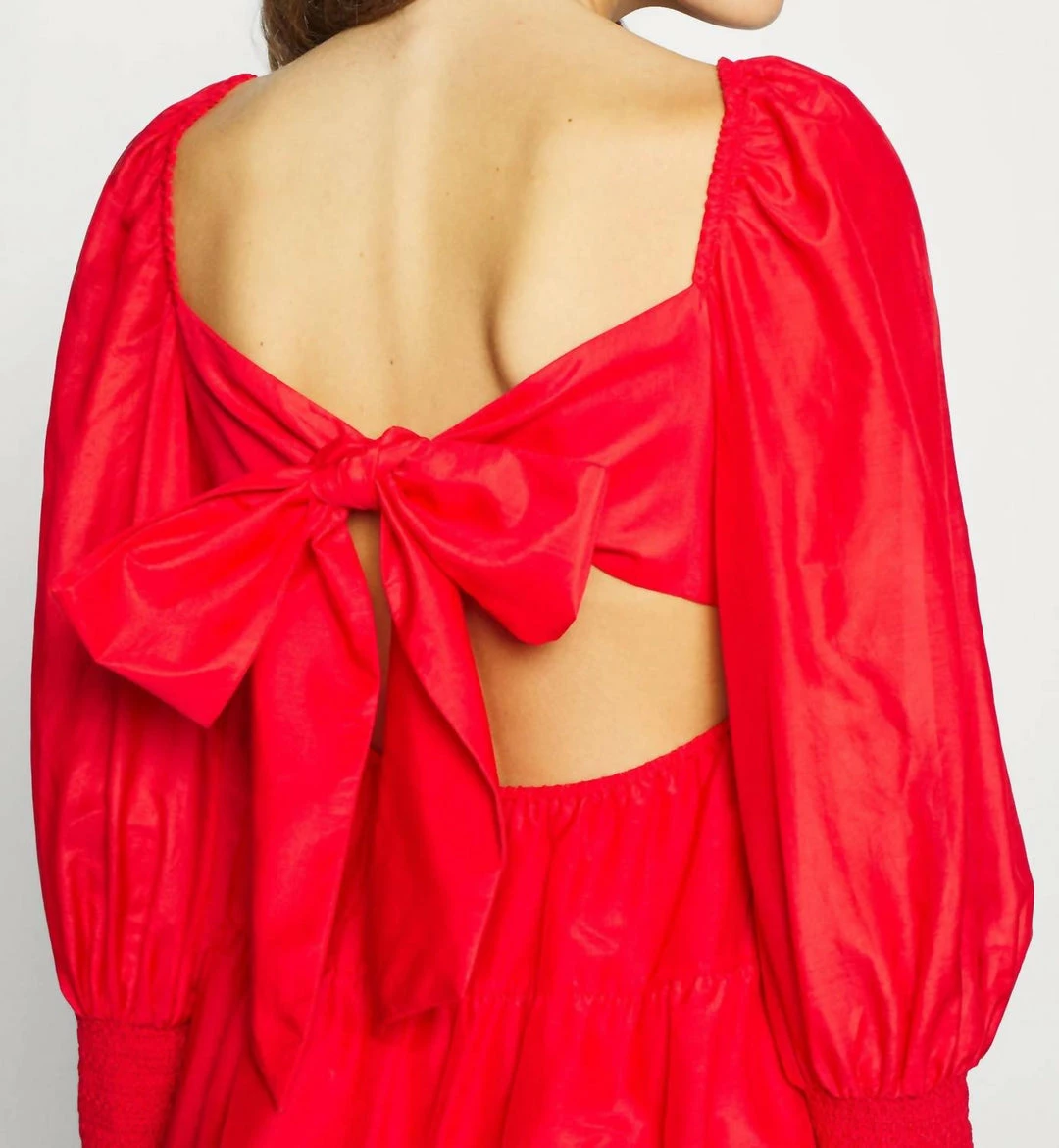 Budget ๐ Alice + Olivia Rowen Tiered Babydoll ๐ Dress in Bright Poppy for ๐ฉ women ๐ 6 Budget ๐ Alice + Olivia Rowen Tiered Babydoll ๐ Dress in Bright Poppy for ๐ฉ women ๐ - Image 4