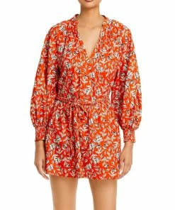 Best Pirce 😉 Alice + Olivia Lilian 👩 Womens Linen Blend Printed Shift 👗 Dress 👍