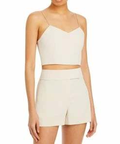 Coupon ๐ฅ Alice + Olivia Archer ๐ฉ Womens Silk Sweetheart Tank Top โญ