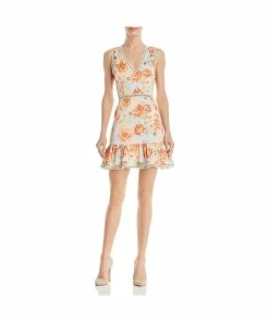 Alice + Olivia Sales 41 Buy ๐งจ Alice + Olivia Kirean ๐ฉ Womens Floral V-Neck Mini ๐ Dress ๐