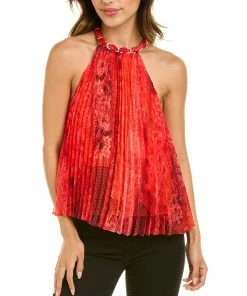 Best Pirce ⌛ alice + olivia Alycia Chainnk Top for 👩 women 🛒