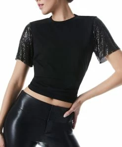 Outlet 👍 alice + olivia Tari Chainmail T-Shirt for 👩 women 👏