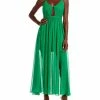 Top 10 😀 Alice + Olivia Tamar 👩 Womens Silk Long Maxi 👗 Dress 😀