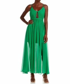 Top 10 😀 Alice + Olivia Tamar 👩 Womens Silk Long Maxi 👗 Dress 😀
