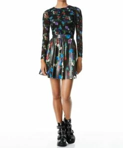 Outlet 🤩 Alice + Olivia Chara Vegan Leather 👗 Skirt 👗 Dress in Multi for 👩 women 🔥