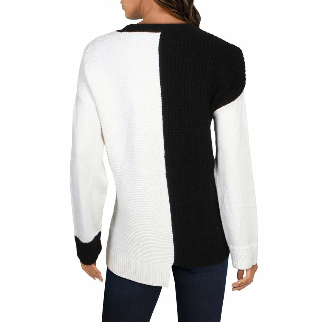 Cheapest ๐ Alice + Olivia Sparrow ๐ฉ Womens Wool Blend Colorblock Pullover Sweater ๐ 4 Cheapest ๐ Alice + Olivia Sparrow ๐ฉ Womens Wool Blend Colorblock Pullover Sweater ๐ - Image 2