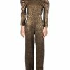 Cheapest 🌟 Alice + Olivia Jorah 👩 Womens Metallic Brocade Jumpsuit 😍