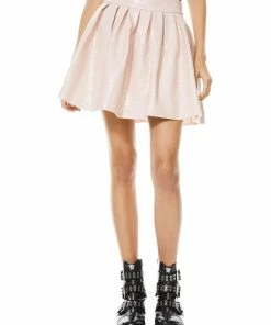 Outlet 🎁 Alice + Olivia 👩 Womens Reptile Print Cocktail Mini 👗 Skirt 🤩