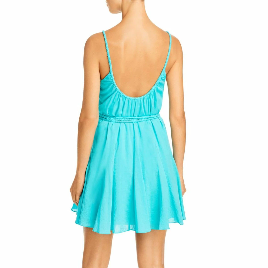 Discount ⭐ Alice + Olivia 👩 Womens Flowy Tie-front Mini 👗 Dress ⌛ 4 Discount ⭐ Alice + Olivia 👩 Womens Flowy Tie-front Mini 👗 Dress ⌛ - Image 2